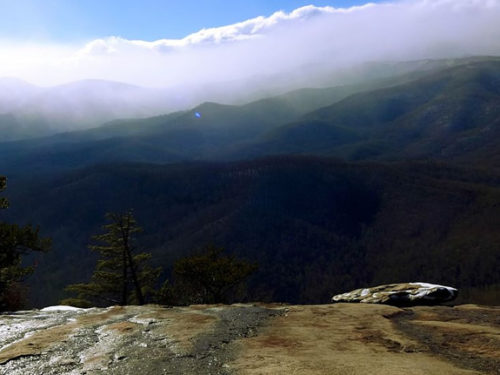 View from Looking Glass Rock near Meadowbrook Log Cabin Photo by Yves Sch