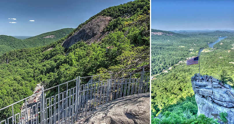 Chimney Rock State Park, NC near Meadowbrook Log Cabin Photo by WNC Outdoors