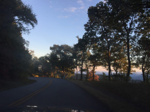 The drive to the Pisgah Inn along the Blue Ridge Parkway - The View from Pisgah Inn – Meadowbrook Log Cabin