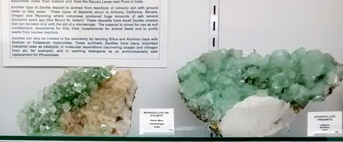 Items on display at the Mineral and Lapidary Museum in Hendersonville, North Carolina near Meadowbrook Log Cabin