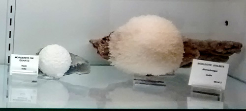 Items on display at the Mineral and Lapidary Museum in Hendersonville, North Carolina near Meadowbrook Log Cabin