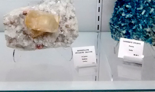 Items on display at the Mineral and Lapidary Museum in Hendersonville, North Carolina near Meadowbrook Log Cabin