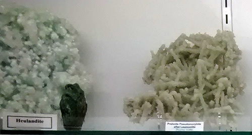 Items on display at the Mineral and Lapidary Museum in Hendersonville, North Carolina near Meadowbrook Log Cabin