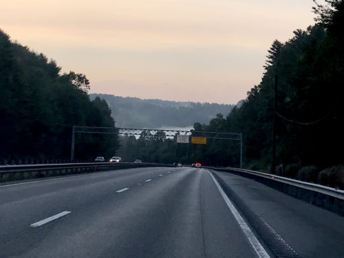 The Green River Gorge - I-26 and the Peter Guice Bridge – Driving to Meadowbrook Log Cabin