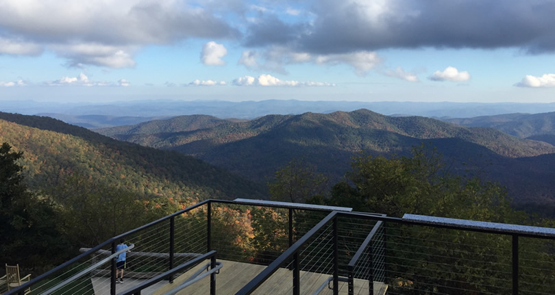 The View from Pisgah Inn – Meadowbrook Log Cabin