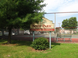 Boyd Park Tennis Courts near Meadowbrook Log Cabin