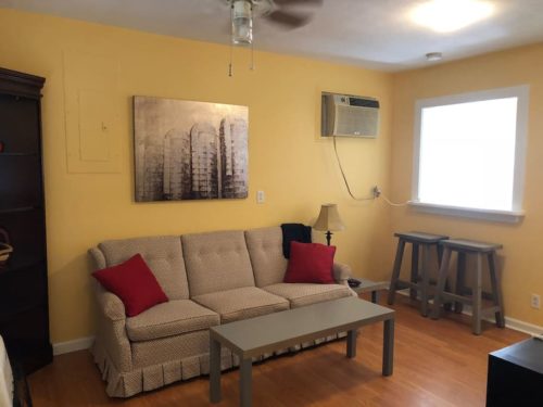 Ceiling Fan and Air-conditioner keep Apple Barn Cottage in Flat Rock comfortable. - Apple Barn Cottage in Flat Rock