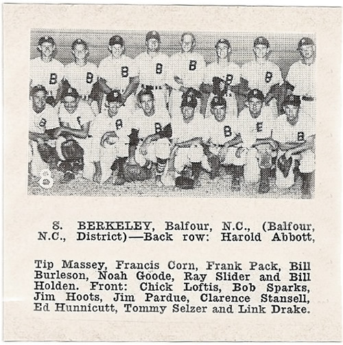 The Berkeley Spinners, sponsored by Berkeley Mills, Hendersonville, NC - Berkley Mills Park – Near Meadowbrook Log Cabin, Hendersonville ,NC