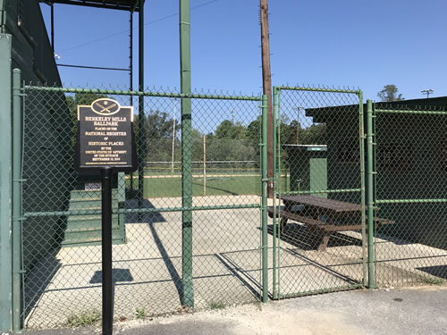 Berkeley Mills Ballpark is on the National Register of Historic Places - Berkley Mills Park – Near Meadowbrook Log Cabin, Hendersonville ,NC