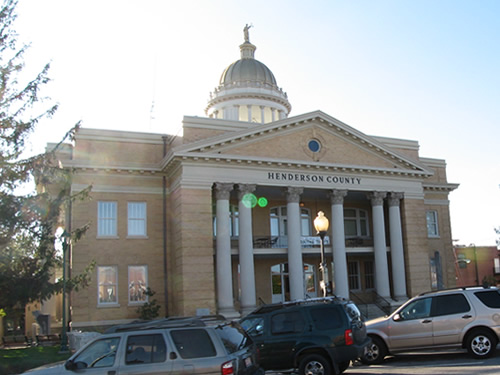 Henderson County Heritage Museum in the Historic Courthouse, Downtown Hendersonville's Historic Business District, North Carolina near Meadowbrook Log Cabin