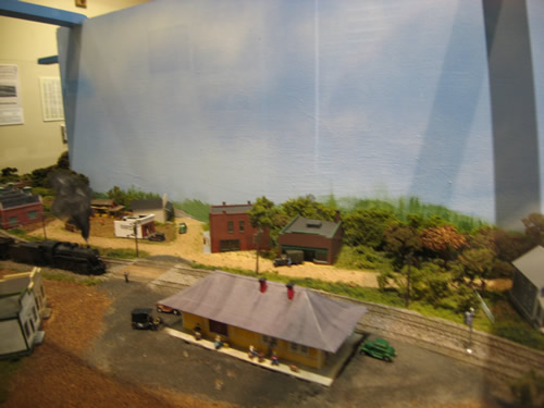 The Coming of the Railroad display at the Henderson County Heritage Museum in the Henderson County Historic Courthouse – Things to do near Meadowbrook Log Cabin