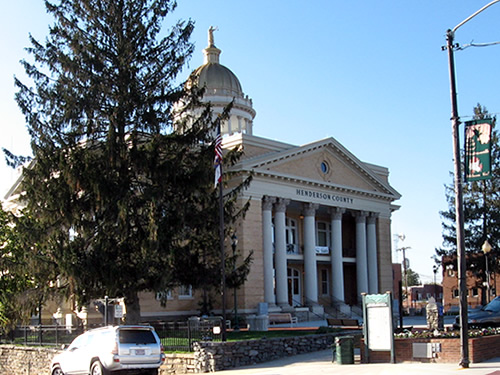 Henderson County Heritage Museum in the Historic Courthouse, Downtown Hendersonville's Historic Business District, North Carolina near Meadowbrook Log Cabin