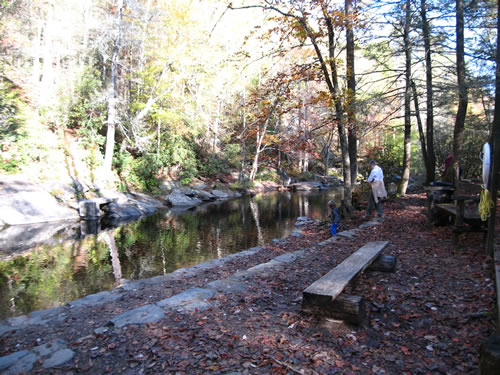 Davidson River off the Art Loeb Trail near Davidson River Campgrounds - Things to do near Meadowbrook Log Cabin