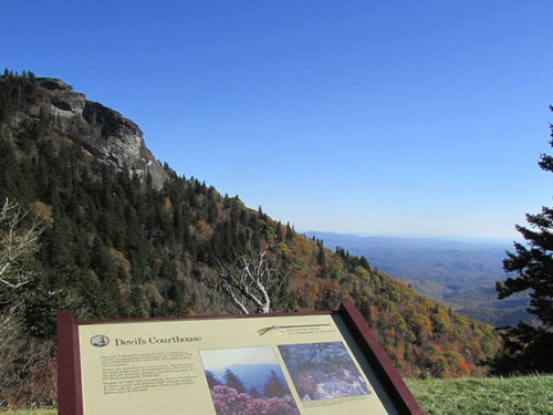 Devil's Courthouse near Meadowbrook Log Cabin