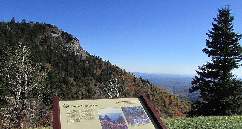 Devil's Courthouse near Meadowbrook Log Cabin