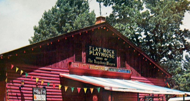 Flat Rock Playhouse near Meadobrook Log Cabin
