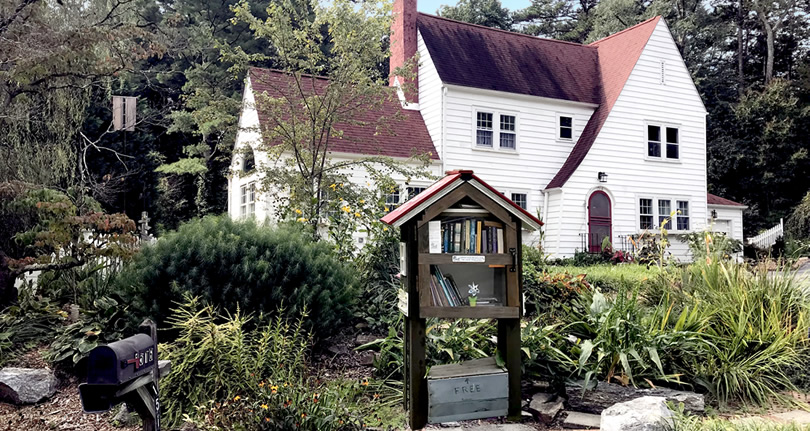 Little Library on Clairmont Drive - Near Meadowbrook Log Cabin in Druid Hills, Hendersonville, NC