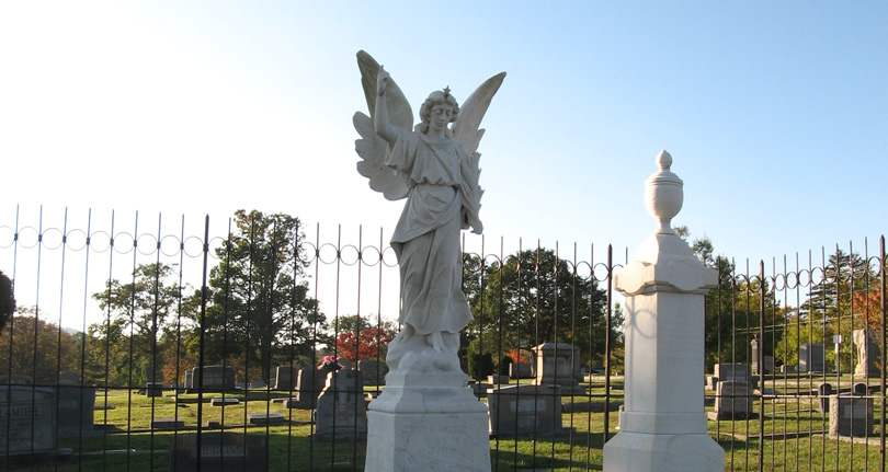 Look Homeward Angel (Thomas Wolfe's Angel) - Look Homeward Angel at Oakdale Cemetery – Near Meadowbrook Log Cabin, Hendersonville, NC