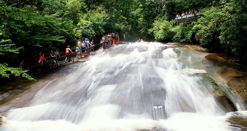 Sliding Rock near Meadowbrook Cabin Photo by Lincoln H