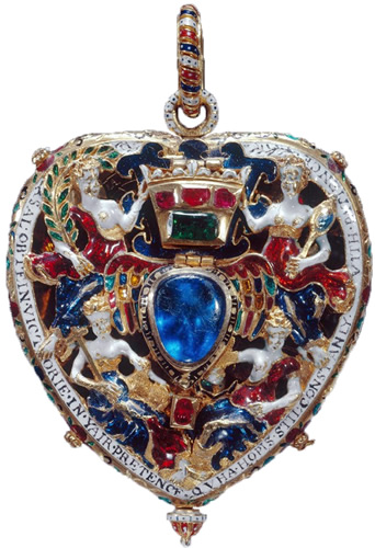 The Lennox Jewel is one of the most important early jewels in the Royal Collection. It was commisioned by Lady Margaret Douglas, later Countess of Lennox for her husband in the 1500s. The Lennox Jewel was acquired by Queen Victoria in 1843.