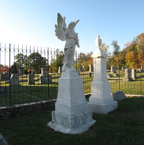 Look Homeward Angel (Thomas Wolfe's Angel) - Look Homeward Angel at Oakdale Cemetery – Near Meadowbrook Log Cabin, Hendersonville, NC