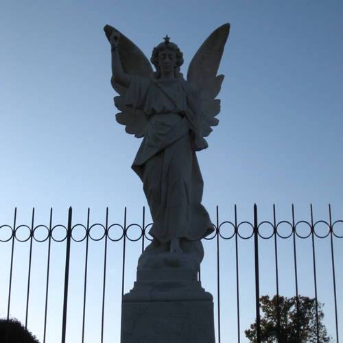 Look Homeward Angel (Thomas Wolfe's Angel) - Look Homeward Angel at Oakdale Cemetery – Near Meadowbrook Log Cabin, Hendersonville, NC