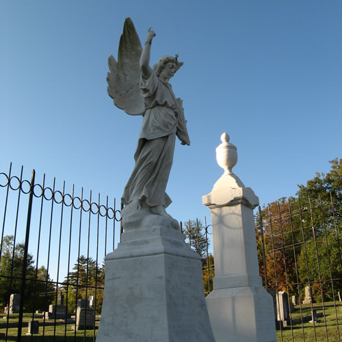 Look Homeward Angel (Thomas Wolfe's Angel) - Look Homeward Angel at Oakdale Cemetery – Near Meadowbrook Log Cabin, Hendersonville, NC