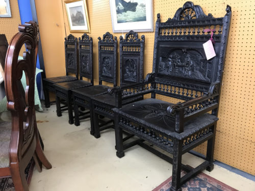 Gothic Chairs - Needful Things Antique Mall – Shopping near Meadowbrook Log Cabin, Hendersonville, NC