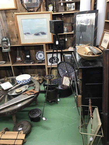 Old camera on a stand - Needful Things Antique Mall – Shopping near Meadowbrook Log Cabin, Hendersonville, NC