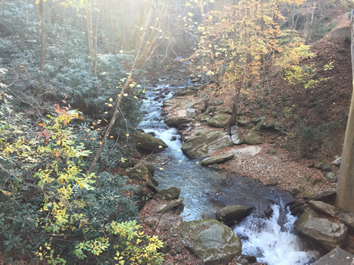 The headwaters of the Pacolet River - Late Fall Drive South along 176, the Old Spartanburg Highway