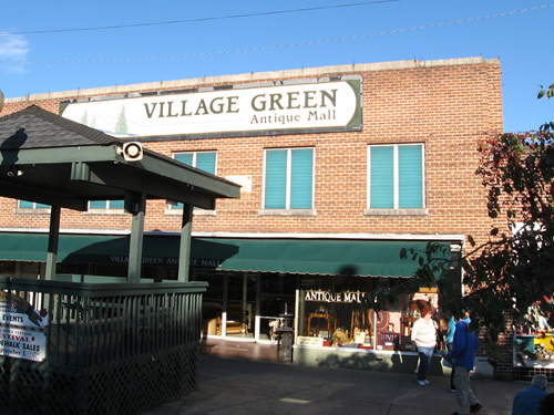 Village Green Antique Mall, Downtown Hendersonville's Historic Business District, North Carolina near Meadowbrook Log Cabin