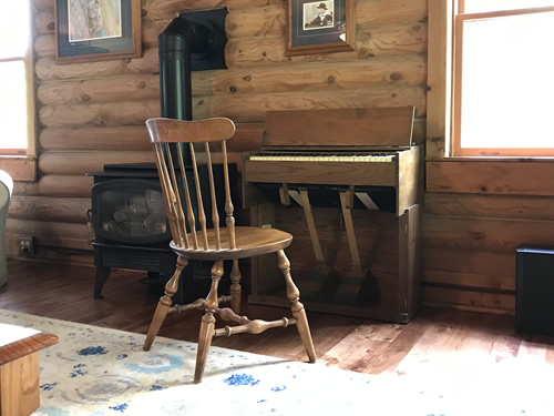 Folding Portable Organ from Estey Organ Company at Meadowbrook Log Cabin
