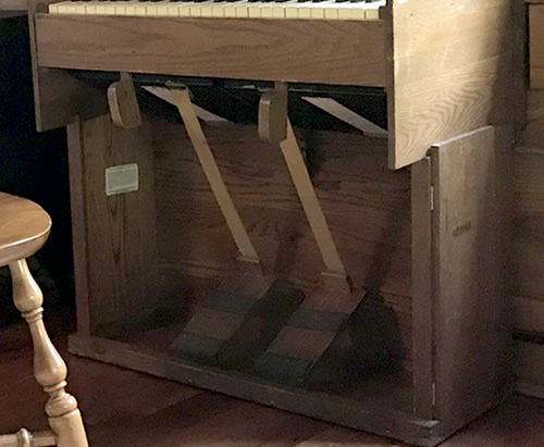 Folding Portable Organ from Estey Organ Company at Meadowbrook Log Cabin