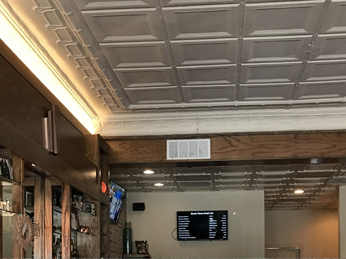 The ceiling at Brooks Tavern