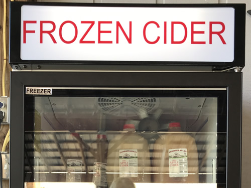 Frozen Cider is served all day